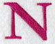 Garamond Letter N (3 Inch)