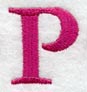 Garamond Letter P (3 Inch)