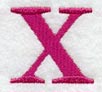 Garamond Letter X (3 Inch)