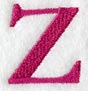 Garamond Letter Z (3 Inch)