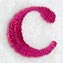 Garamond Lower Case Letter c (3 Inch)