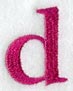 Garamond Lower Case Letter d (3 Inch)