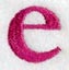 Garamond Lower Case Letter e (3 Inch)