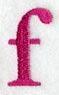 Garamond Lower Case Letter f (3 Inch)