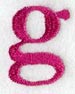Garamond Lower Case Letter g (3 Inch)