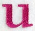 Garamond Lower Case Letter u (3 Inch)