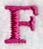 Garamond Letter F (3 Inch)