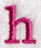 Garamond Lower Case Letter h (3 Inch)