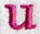 Garamond Lower Case Letter u (3 Inch)