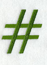 Royale Number Sign (3 Inch)