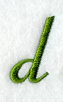 Royale Lower Case Letter d (3 Inch)