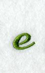 Royale Lower Case Letter e (3 Inch)