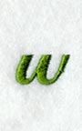 Royale Lower Case Letter w (3 Inch)