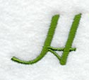 Royale Letter H (3 Inch)