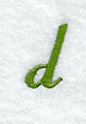 Royale Lower Case Letter d (3 Inch)