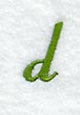 Royale Lower Case Letter d (3 Inch)