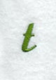 Royale Lower Case Letter t (3 Inch)