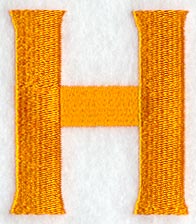 Goudy Sans Letter H (3 Inch)