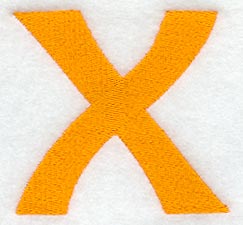 Goudy Sans Letter X (3 Inch)