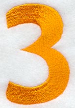 Goudy Sans Number 3 (3 Inch)