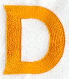 Goudy Sans Letter D (3 Inch)