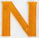 Goudy Sans Letter N (3 Inch)