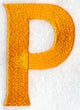 Goudy Sans Letter P (3 Inch)