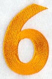Goudy Sans Number 6 (3 Inch)