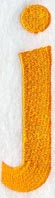 Goudy Sans Lower Case Letter j (3 Inch)