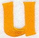 Goudy Sans Lower Case Letter u (3 Inch)