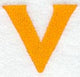 Goudy Sans Lower Case Letter v (3 Inch)