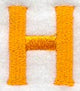 Goudy Sans Letter H (3 Inch)