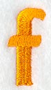 Goudy Sans Lower Case Letter f (3 Inch)