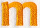 Goudy Sans Lower Case Letter m (3 Inch)