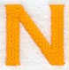 Goudy Sans Letter N (3 Inch)