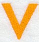 Goudy Sans Letter V (3 Inch)