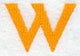 Goudy Sans Letter W (3 Inch)
