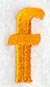 Goudy Sans Lower Case Letter f (3 Inch)