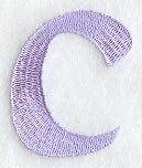 Hana Lower Case Letter c (3 Inch)