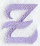 Hana Lower Case Letter z (3 Inch)