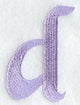 Hana Lower Case Letter d (3 Inch)