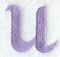 Hana Lower Case Letter u (3 Inch)
