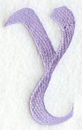 Hana Lower Case Letter y (3 Inch)
