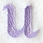 Hana Lower Case Letter u (3 Inch)