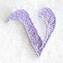 Hana Lower Case Letter v (3 Inch)