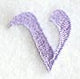 Hana Lower Case Letter v (3 Inch)