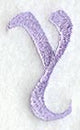 Hana Lower Case Letter y (3 Inch)