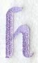 Hana Lower Case Letter h (3 Inch)