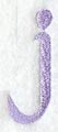Hana Lower Case Letter j (3 Inch)
