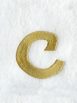 Olivia Lower Case Letter c (3 Inch)